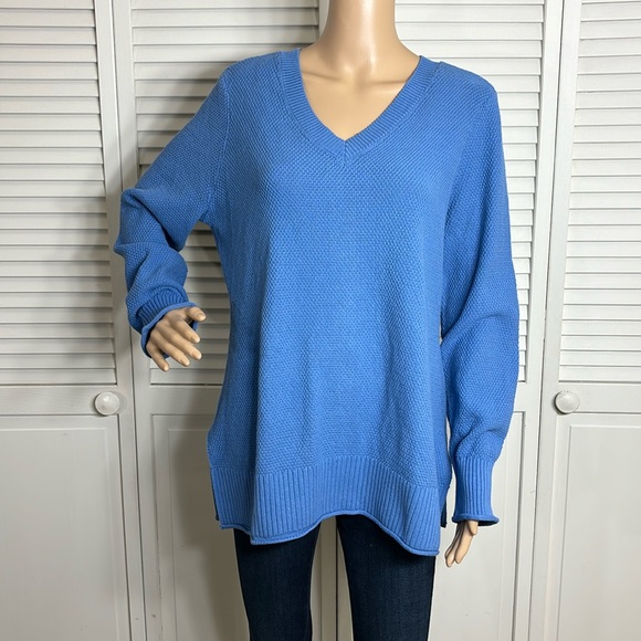 NWT Soft Surroundings Marin Back Button Sweater Large - Picture 6 of 16